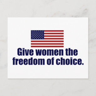 Freiheit der Wahl Postkarte