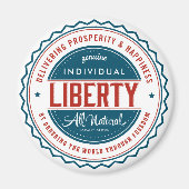 Freiheit des Einzelnen Magnet (Vorne)