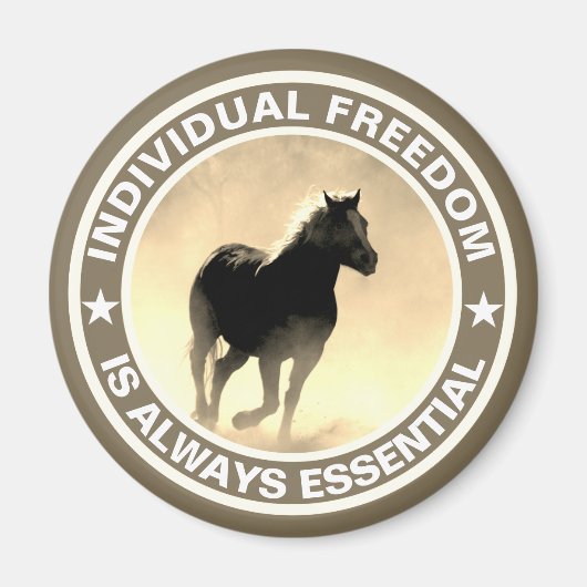 Freiheit des Einzelnen (Pferd) Magnet (Vorne)