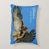 Freiheit des Roten Schwanzes Dekokissen (Rückseite(Vertikal))