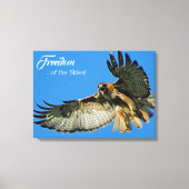 Freiheit des Roten Schwanzes Leinwanddruck (Vorderseite)