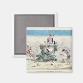 Freiheit, die Statue der Beststen zu stürzen Magnet (Vorderseite/Rückseite)