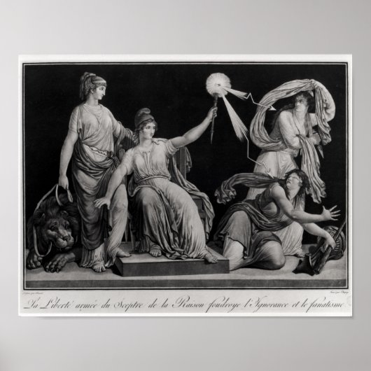 Freiheit, die Unwissenheit und den Fantakismus abw Poster (Vorne)