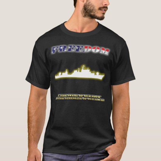 FREIHEIT durch den Schweiß unserer Stirn... Männer T-Shirt (Vorderseite)