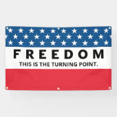 Freiheit ein echter Patriot Banner (Horizontal)