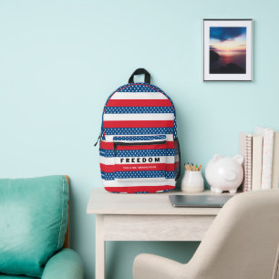 Freiheit ein echter Patriot Bedruckter Rucksack