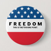 Freiheit ein echter Patriot Button (Vorderseite)