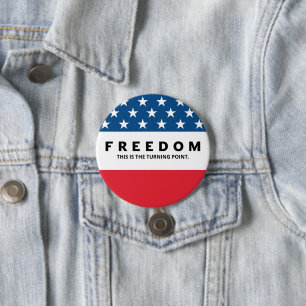 Freiheit ein echter Patriot Button