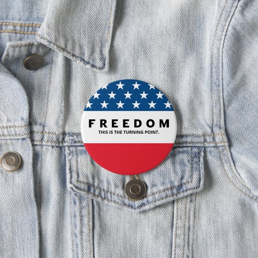 Freiheit ein echter Patriot Button (Beispiel)