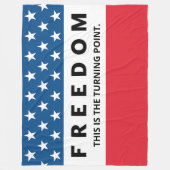 Freiheit ein echter Patriot Fleecedecke (Vorderseite)