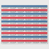 Freiheit ein echter Patriot Geschenkpapier (Flach)