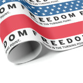 Freiheit ein echter Patriot Geschenkpapier (Rolleneckpunkt)