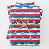 Freiheit ein echter Patriot Geschenkpapier Set (Beispiel)