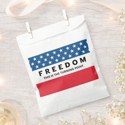 Freiheit ein echter Patriot Geschenktütchen (Ausgeschnitten)