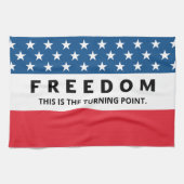 Freiheit ein echter Patriot Geschirrtuch (Horizontal)