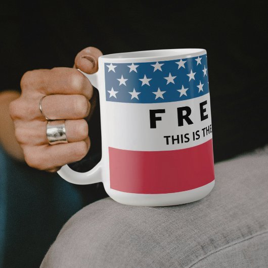 Freiheit ein echter Patriot Kaffeetasse
