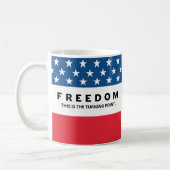 Freiheit ein echter Patriot Kaffeetasse (Links)