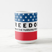 Freiheit ein echter Patriot Kaffeetasse (Mittel)