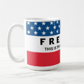 Freiheit ein echter Patriot Kaffeetasse (Links)