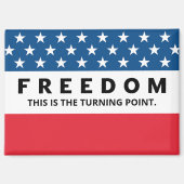 Freiheit ein echter Patriot Magnet (Vorderseite)