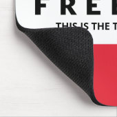 Freiheit ein echter Patriot Mousepad (Ecke)