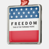 Freiheit ein echter Patriot Ornament Aus Metall (Links)