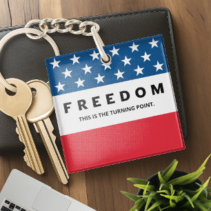 Freiheit ein echter Patriot Schlüsselanhänger