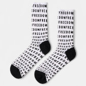 Freiheit ein echter Patriot Socken (Linkes Detail)