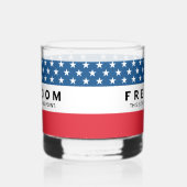 Freiheit ein echter Patriot Whiskyglas (Links)