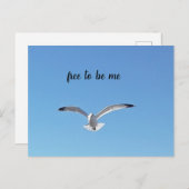 Freiheit, ein Vogel zu sein Postkarte (Vorne/Hinten)