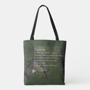 Freiheit erfordert freie tasche
