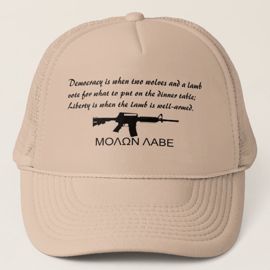 Freiheit erklärt truckerkappe (Vorderseite)