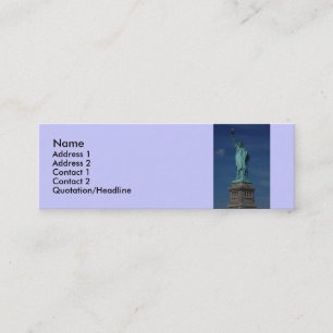 Freiheit erleuchtet die Welt - Statue of Liberty Mini Visitenkarte