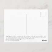 Freiheit Erleuchtung des Lazarus-Weltgedichts Postkarte (Rückseite)