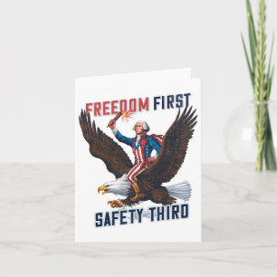 Freiheit Erste Sicherheit Dritter 4. Juli Patrioti Karte