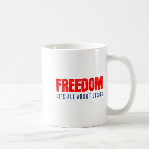 Freiheit, es geht ganz um Jesus Christlicher Patri Kaffeetasse