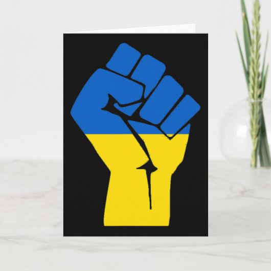 Freiheit Faust Ukraine Karte (Vorderseite)