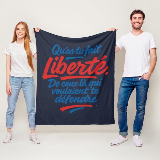 Freiheit Fleecedecke (Beispiel)