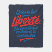 Freiheit Fleecedecke (Vorderseite)