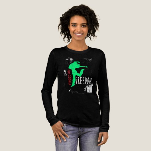Freiheit. FM01A 🕺 Tri-Blend Shirt (Volle Vorderseite)