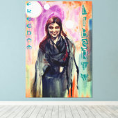 Freiheit & Freiheit Girl of Kimono Leinwanddruck (Insitu (Holzboden))