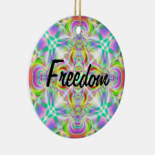 "Freiheit - Freiheit" Keramik Ornament (Rechts)