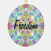 "Freiheit - Freiheit" Keramik Ornament (Links)