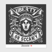 Freiheit: Freiheit oder Fürsorge Aufkleber (Blatt)