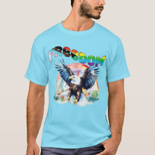 Freiheit - Frohe LGBTQIA+ Pride T-Shirt