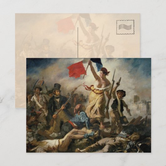 Freiheit Führend der Menschen (28. Juli 1830) Post Postkarte (Vorne/Hinten)