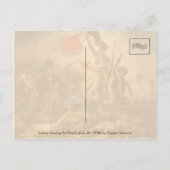 Freiheit Führend der Menschen (28. Juli 1830) Post Postkarte (Rückseite)