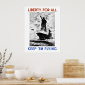 Freiheit für alle - Behalt "Em Flying Poster (Küche)