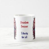 Freiheit für alle Vaterländischen Adler Kaffeetasse (Mittel)