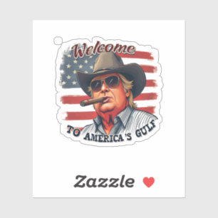 Freiheit für Amerikas Golf-Amerikaner Trump Aufkleber